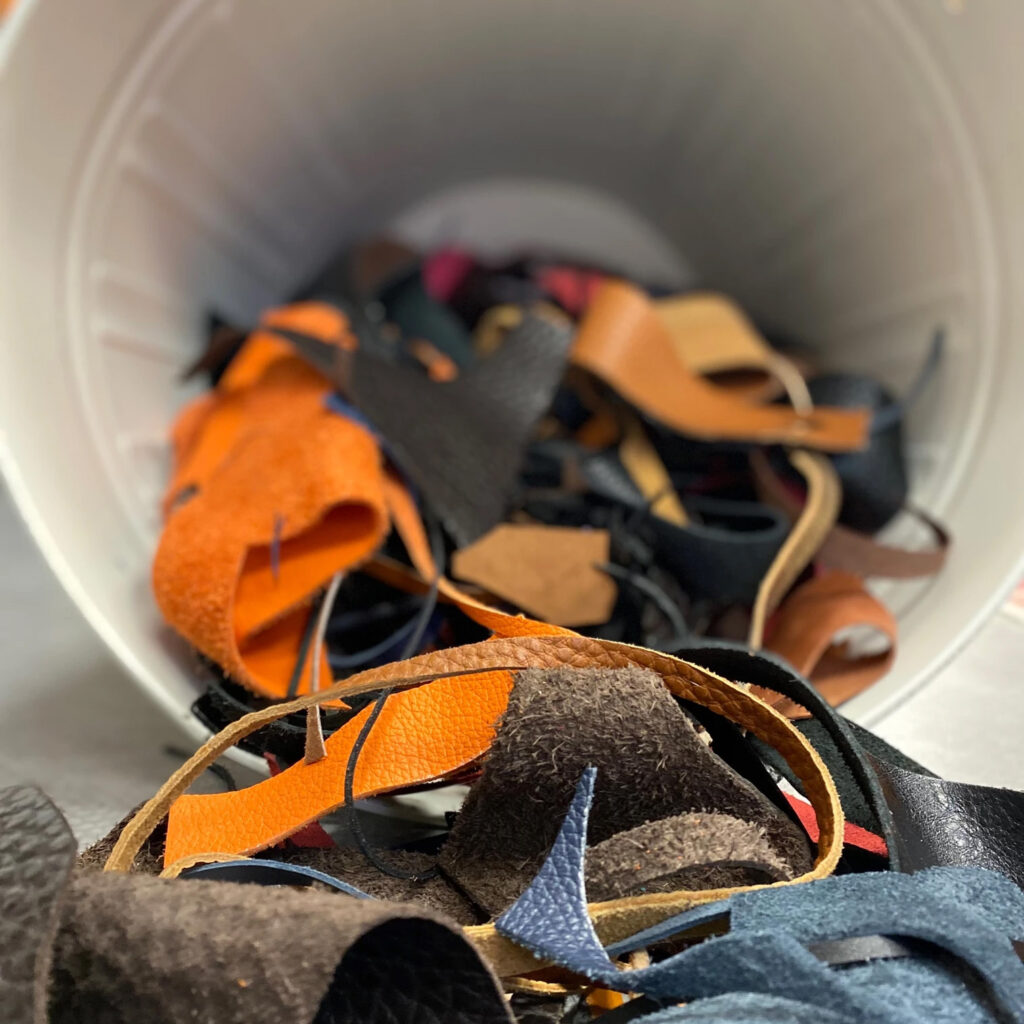 Le recyclage des chutes de cuir