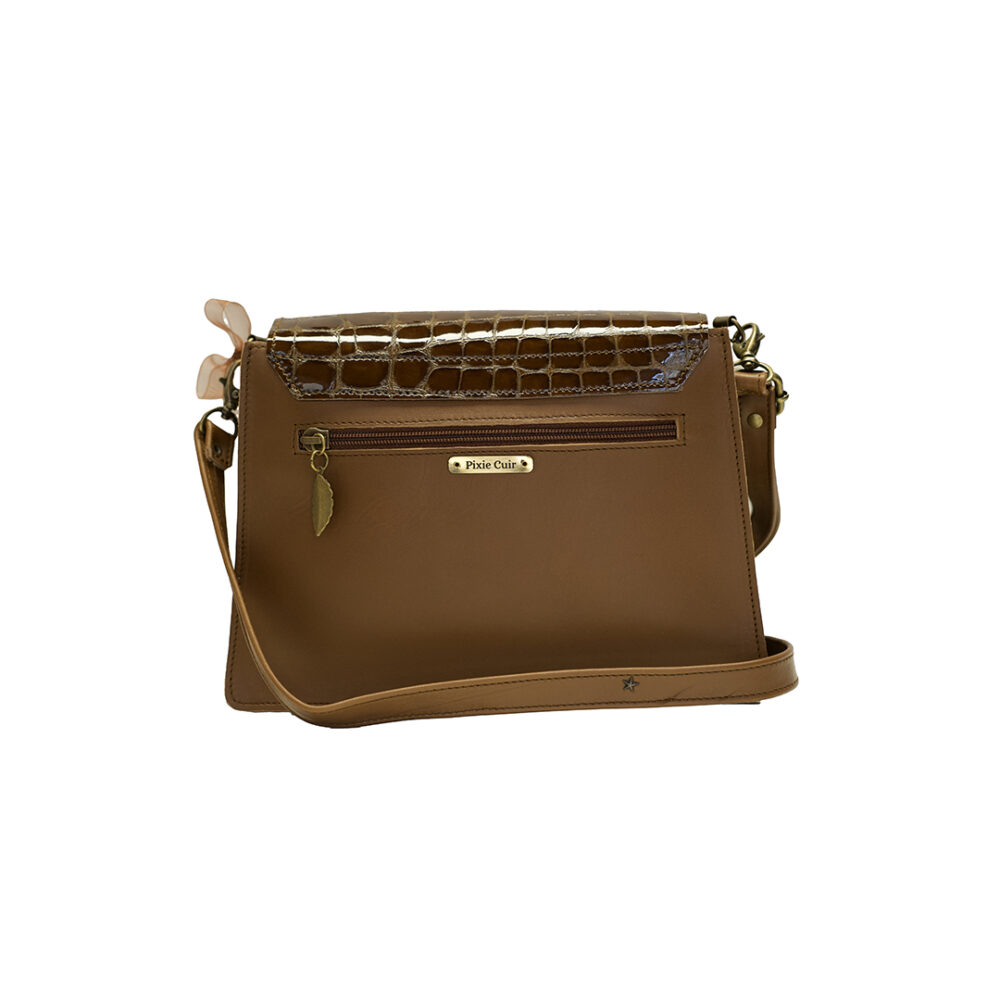 Sac Camille - Croco Cannelle – Image 2