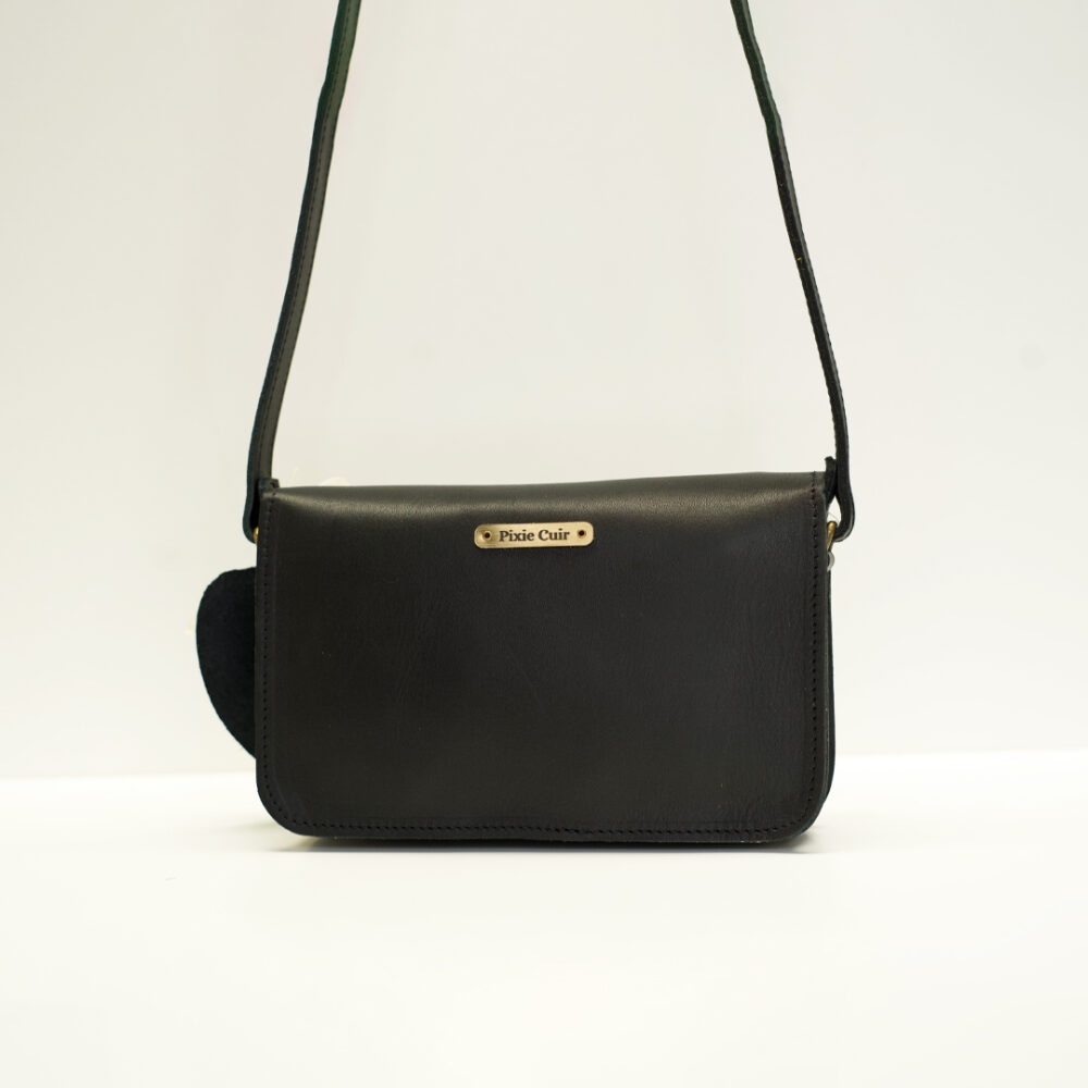 Le Petit Sac - Noir Lisse – Image 2
