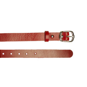 Ceinture fine - Rouge Basque