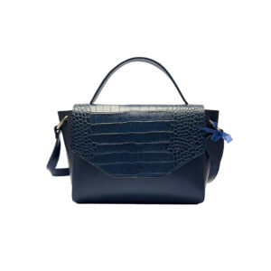 Sac Karoline - Bleu Nuit & Croco