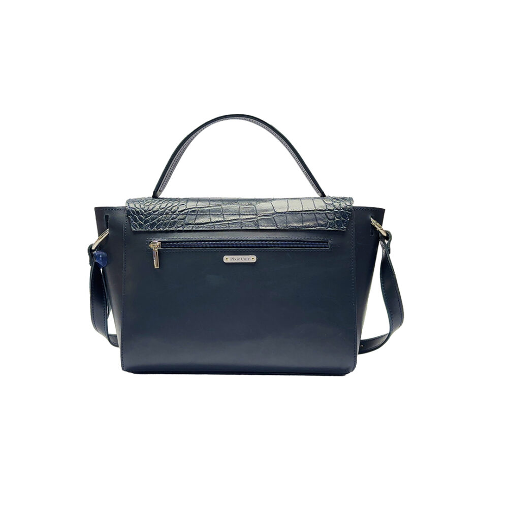 Sac Karoline - Bleu Nuit & Croco – Image 2