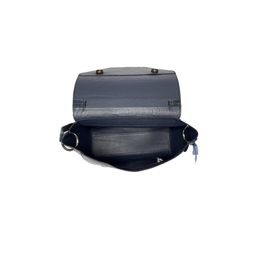 Sac Karoline - Bleu Nuit & Croco – Image 4
