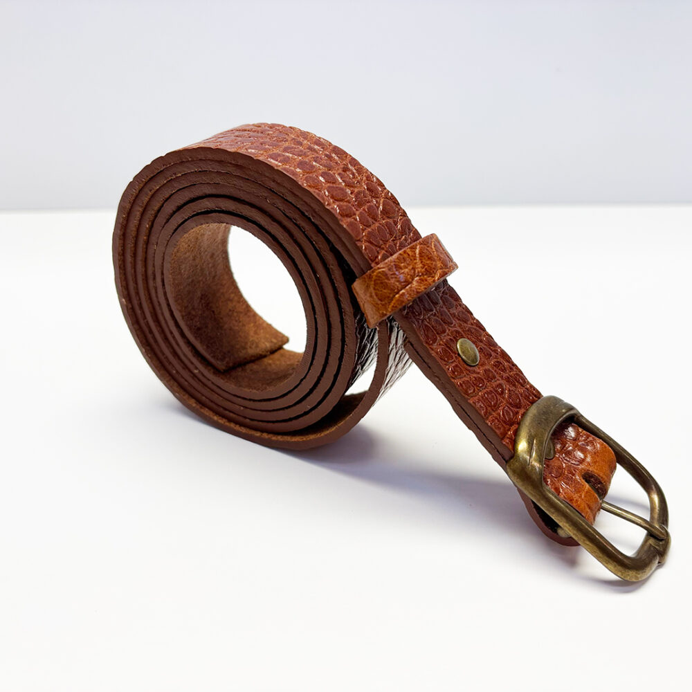 Ceinture Large - Croco Gold – Image 2