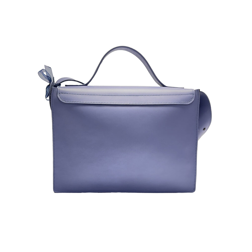 Sac Cartable - Parme & Bleu nuit en velour – Image 2