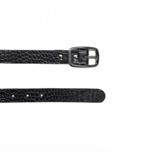Ceinture fine - Noir croco