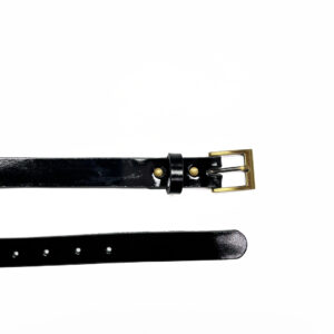 Ceinture fine - Noir Vernis