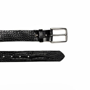 Ceinture Large - Noir croco