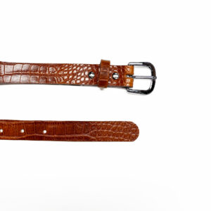 Ceinture fine - Croco Gold