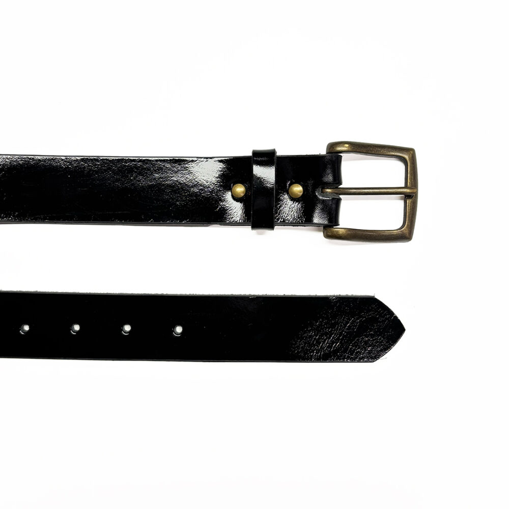 Ceinture Large - Noir vernis