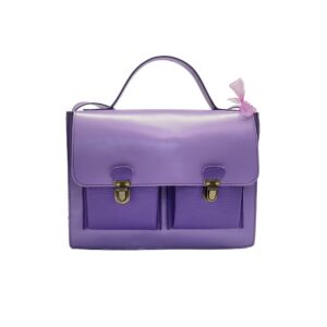Sac cartable mauve