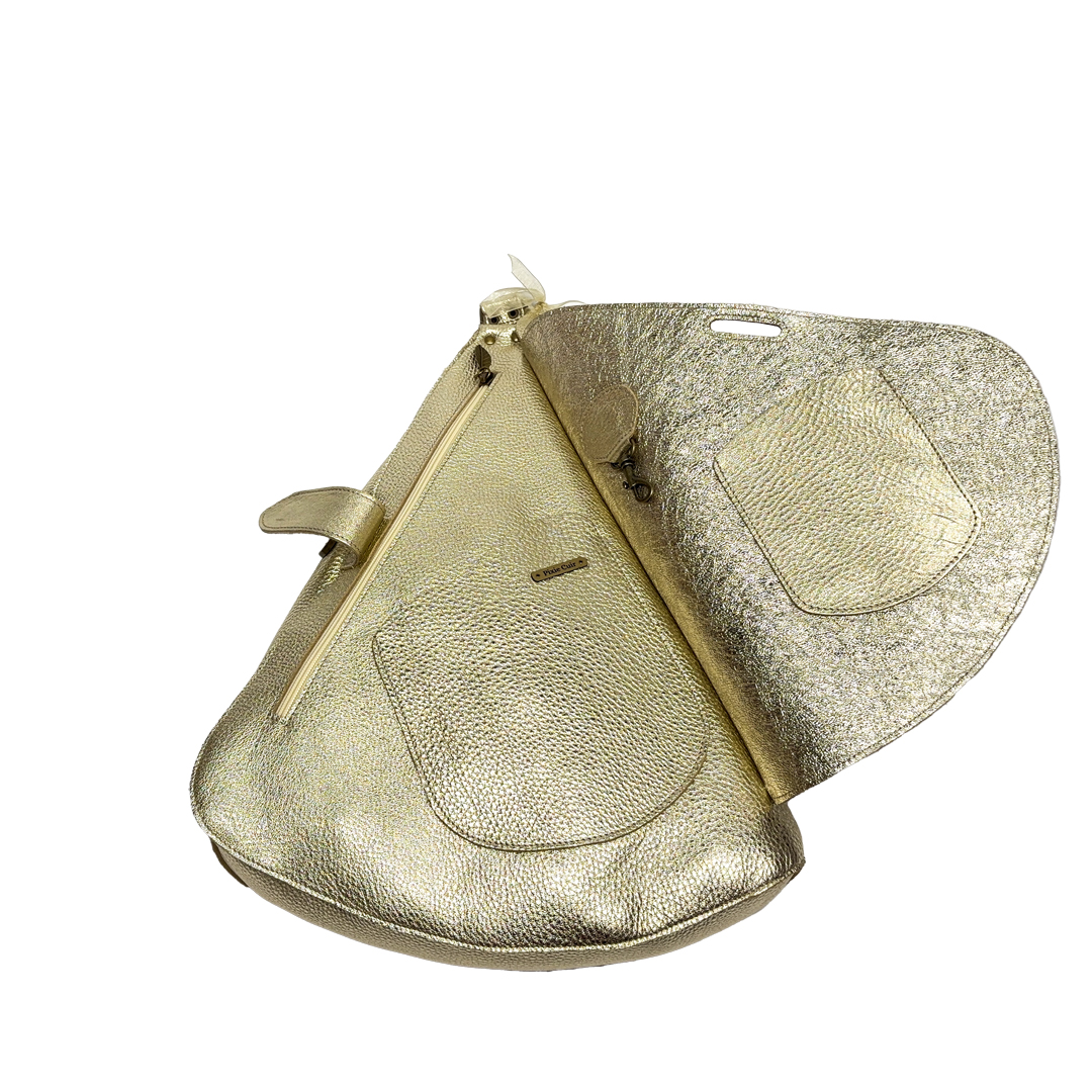 Sac Triangle - Doré scintillant – Image 3