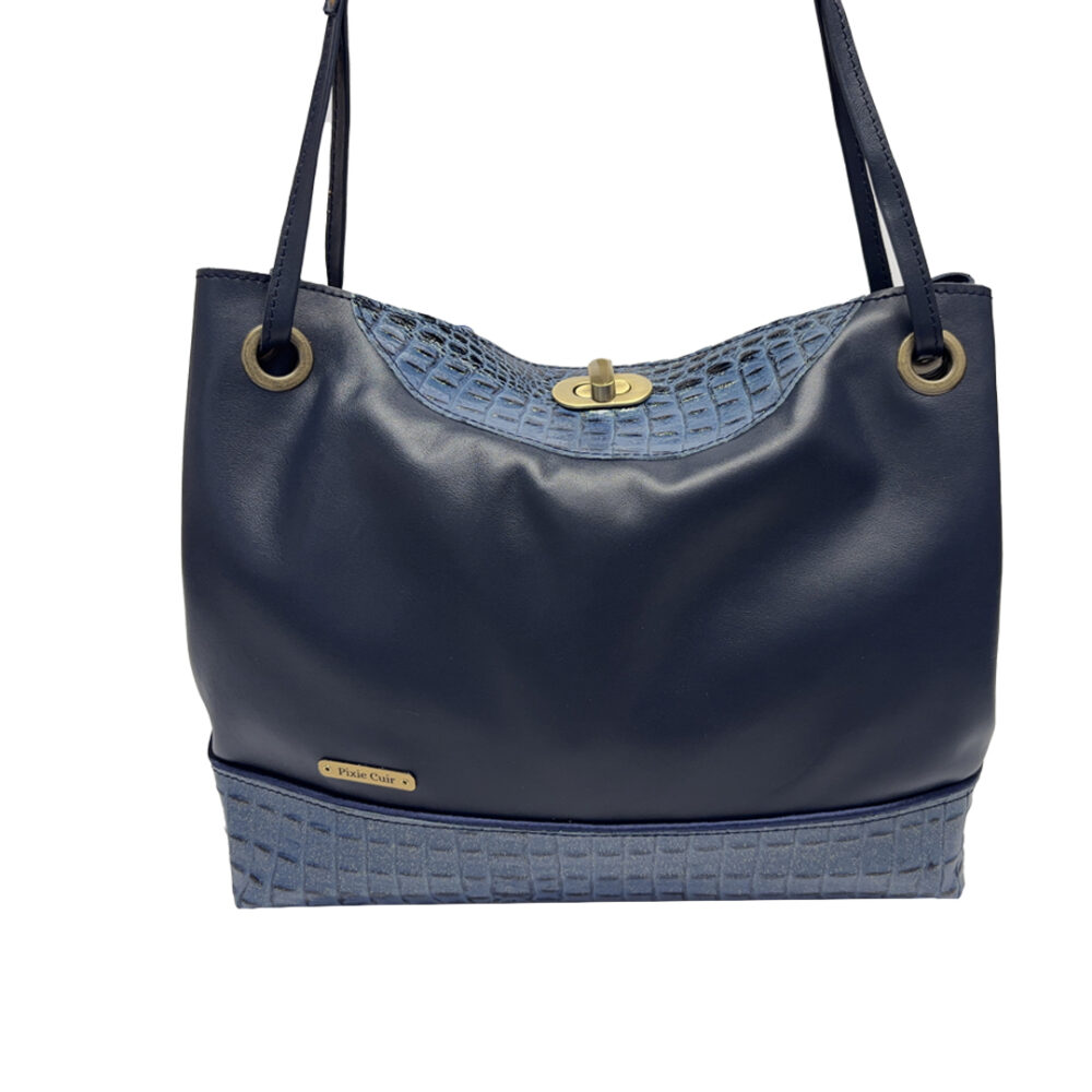 Sac Bohème - Marine & Croco – Image 2