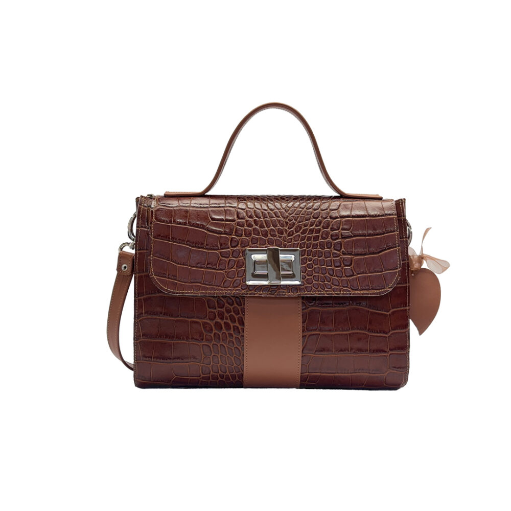 Sac K - Marron Croco
