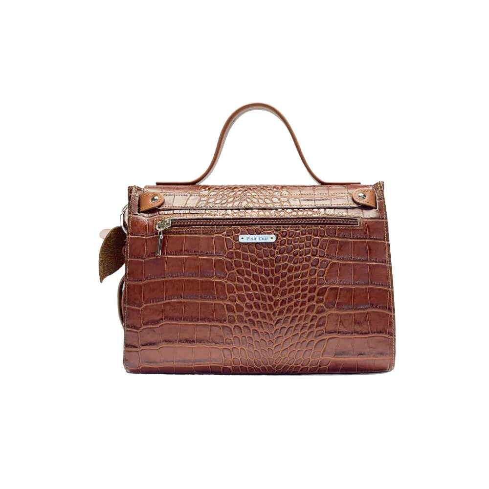 Sac K - Marron Croco – Image 2