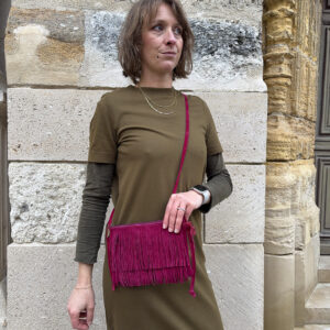 Pochette en bandoulière à franges