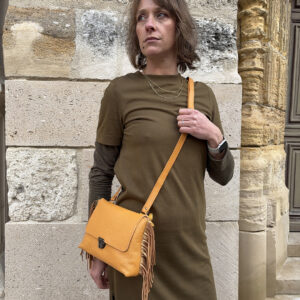 Mini claudette en cuir