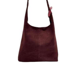 Sac épaule bordeaux cuir