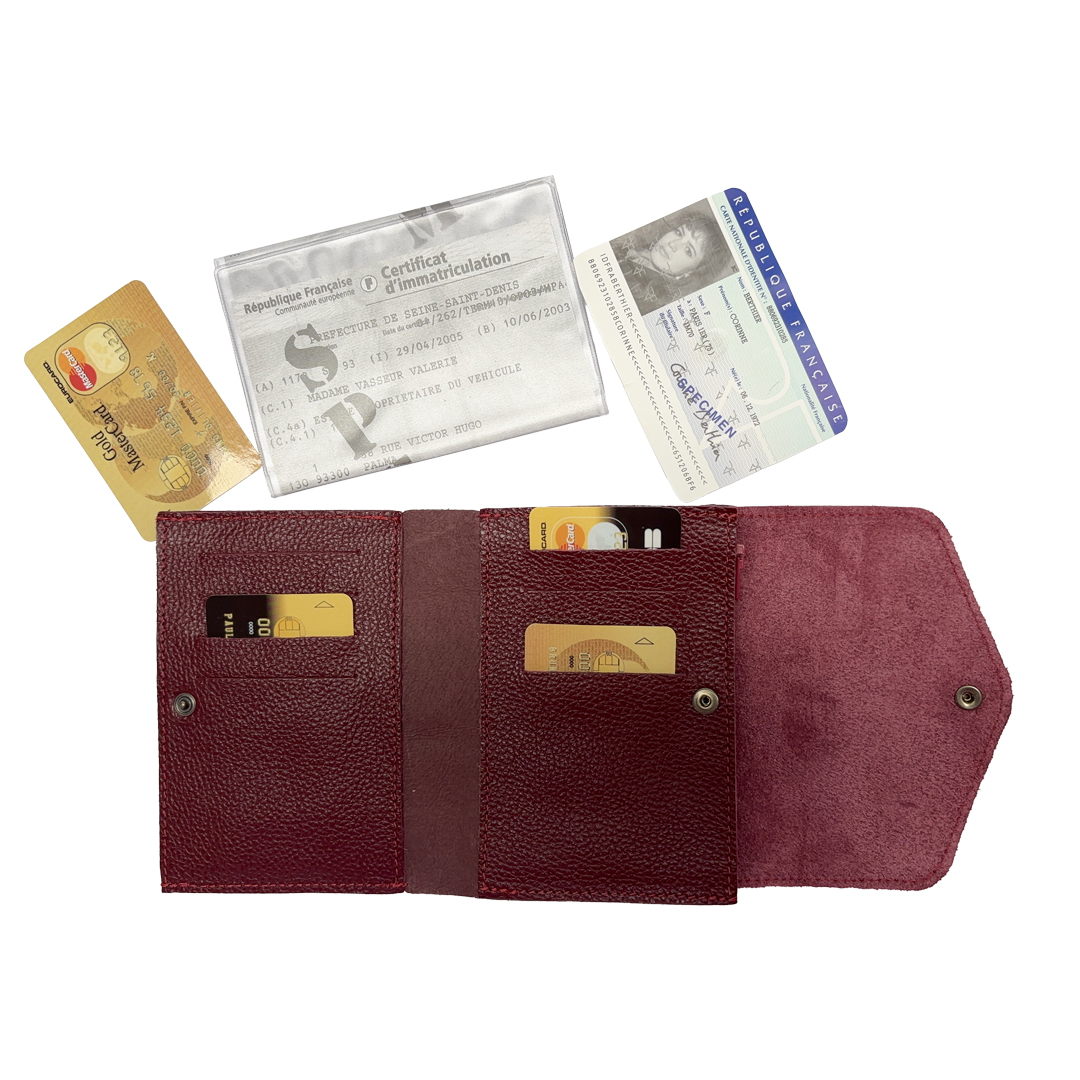 Portefeuille Lino - Bordeaux – Image 3