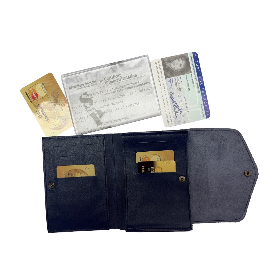 Portefeuille Lino - Bleu marine – Image 3