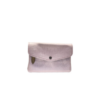 pochette cuir rose