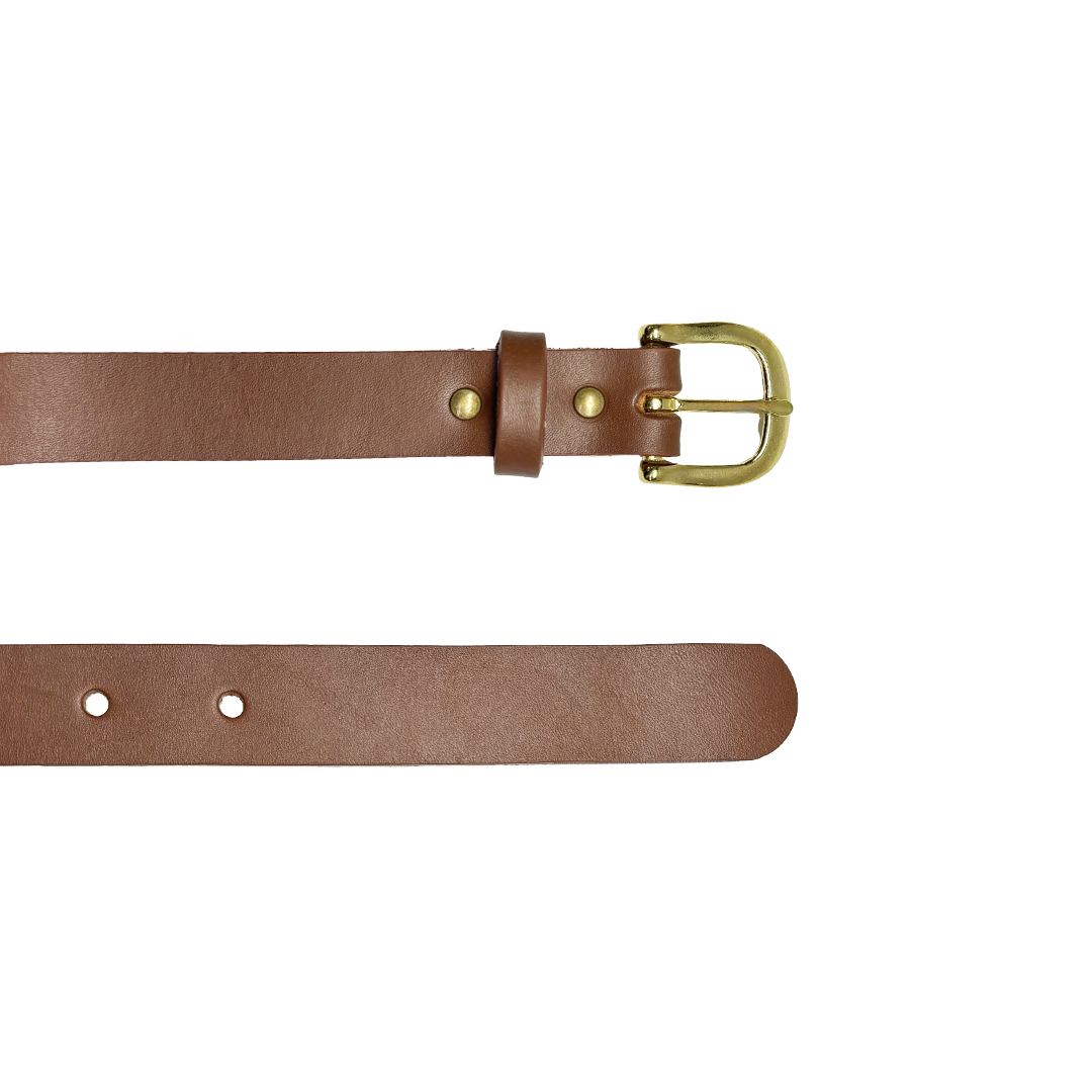 Ceinture marron en cuir