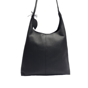 Sac épaule cuir noir femme