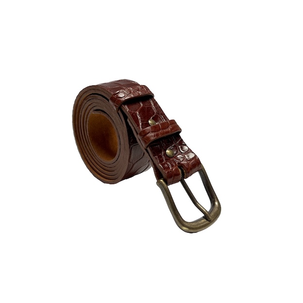 Ceinture Large - Croco Acajou – Image 2